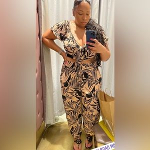 Two piece crop top set